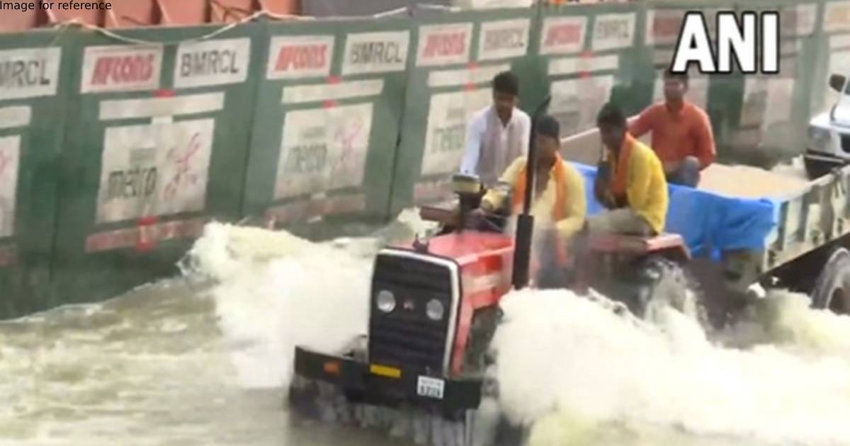 Waterlogging after heavy rainfall in Bengaluru continues to cause traffic snarls